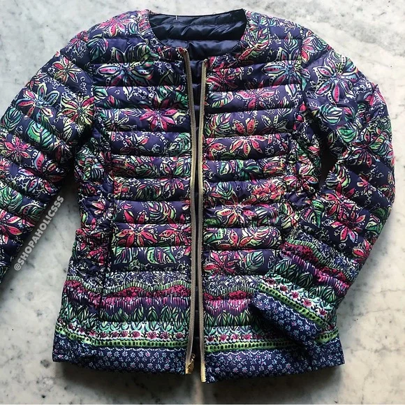 LILLY PULITZER Lilah Printed Reversible Jacket NWT - Picture 5 of 15